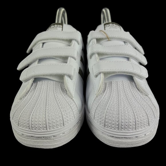 Adidas Superstar CF C White Olive Camo Shoes HQ4285 Youth Sizes 11 - 3 - Picture 2 of 9